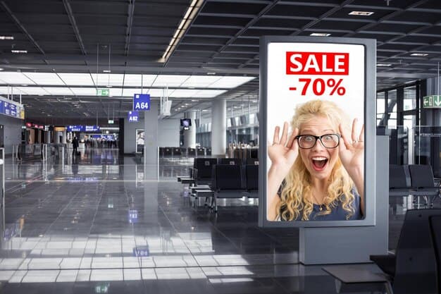 Videotron advertising airport