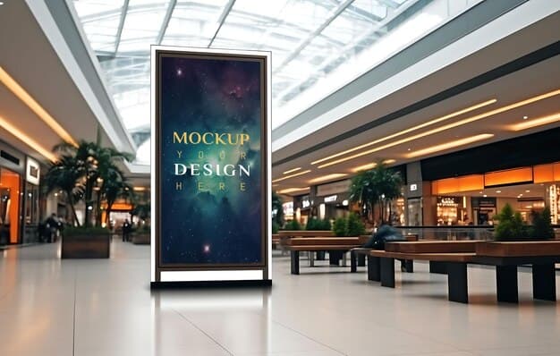 Videotron mockup mall